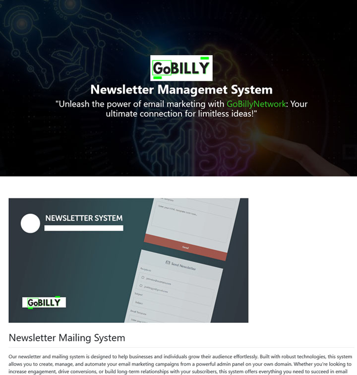 bulk email marketing services screenshot
